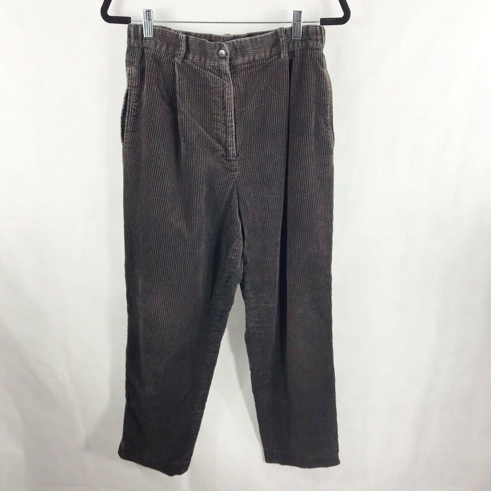 LL BEAN CORDUROY PANTS BLUE BLACK BROWN SZ 12R